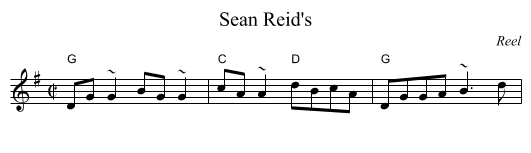 Sean Reid's - staff notation