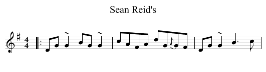 Sean Reid's - staff notation
