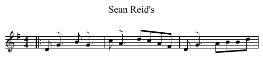 Sean Reid's - staff notation