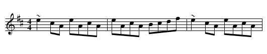 Sean Ryan's #2 - staff notation