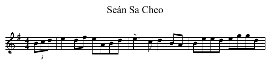 Seán Sa Cheo - staff notation