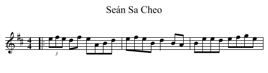 Seán Sa Cheo - staff notation