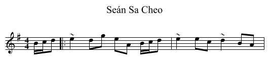 Seán Sa Cheo - staff notation