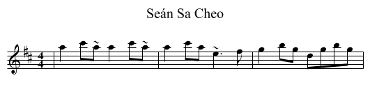 Seán Sa Cheo - staff notation