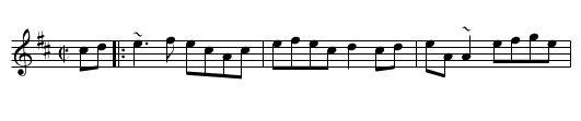 Se&aacute;n sa Cheo - staff notation
