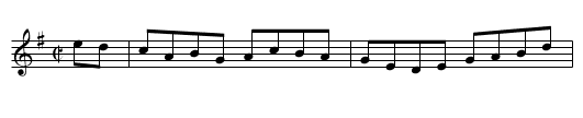 Seanbhean Bhocht - staff notation