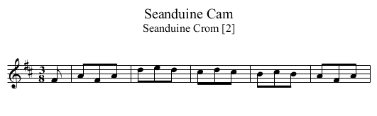 Seanduine Cam - staff notation