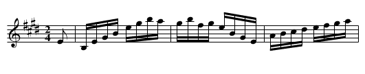 Sebastapol Hornpipe - staff notation