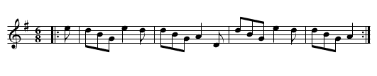 Second Dubble Drag. JBut.048, The - staff notation