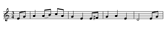 Second of August - staff notation