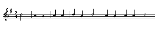 Secouette de Boqueho - staff notation