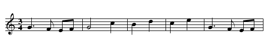 Seidener Zwirn - staff notation