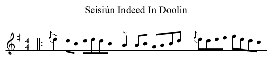 Seisiún Indeed In Doolin - staff notation