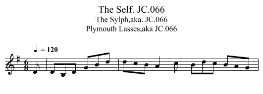Self. JC.066, The - staff notation