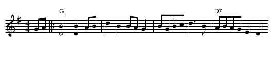 Seneca Square Dance - staff notation