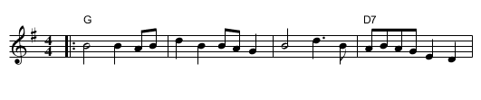Seneca Square Dance - staff notation