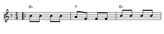 Seni  [F] - staff notation