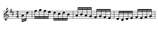 Sentinel Hornpipe - staff notation
