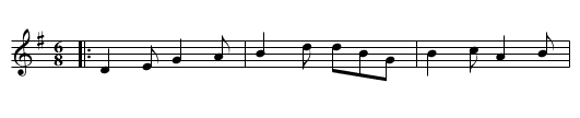 Sergeant Cahill's Favourite - staff notation