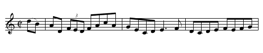 Sergeant Early’s Dream - staff notation