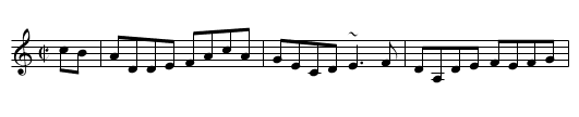 Sergeant Early's Dream - staff notation
