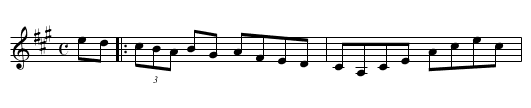 Sergeant Finley’s - staff notation