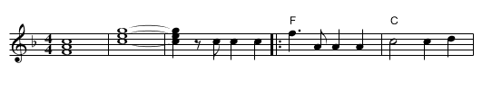Sericote - staff notation