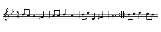 Serras Drejeliren - staff notation