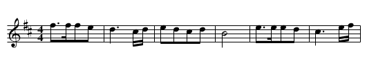 Set de la Baie St Paul - staff notation