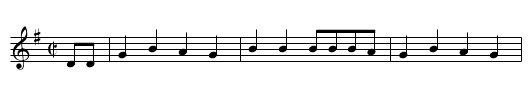 Set St-Omer première partie - staff notation