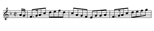 Seumas Mor a' Ghlinne - staff notation