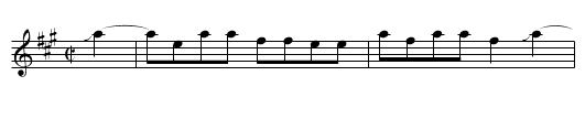 Seven and a Half - staff notation