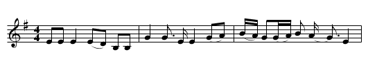 Seven Long Years - staff notation