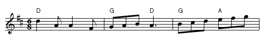 Seven Stars - staff notation