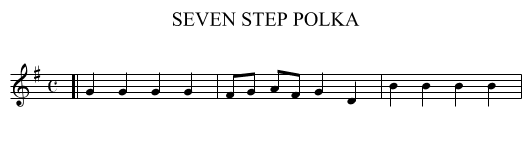 SEVEN STEP POLKA - staff notation