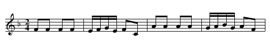 Seven Step Polka - staff notation