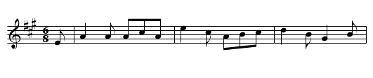 Sextur 1 - staff notation