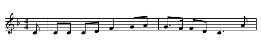 sgeul aoibhinn, An  - staff notation