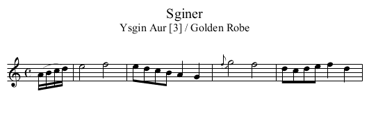 Sginer - staff notation