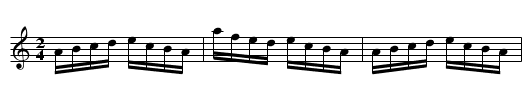 Sgubor y Barwn - staff notation