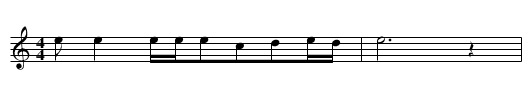 Sha xiao - staff notation