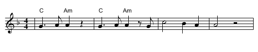 Shabhe Yerushalayim - staff notation