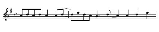 Shady Grove [1] - staff notation