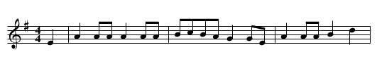 Shady Grove [1] - staff notation