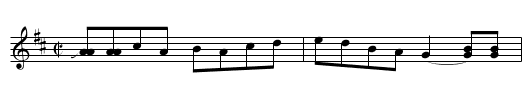 Shady Grove [5] - staff notation