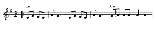 Shain vi di l'vone - staff notation