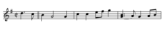 Shaker Ben - staff notation