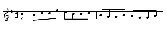 Shammie Breeches - staff notation