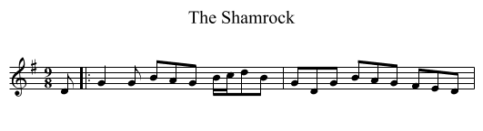 Shamrock, The  - staff notation