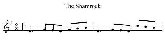 Shamrock, The  - staff notation